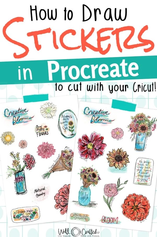 How to Draw Stickers on Procreate for Cricut Well Crafted Studio