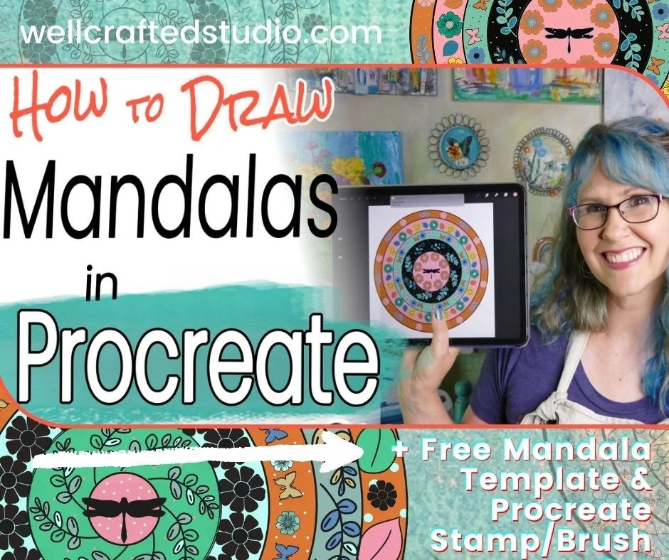 How to Easily Make a Mandala in Procreate Using Symmetry Well Crafted