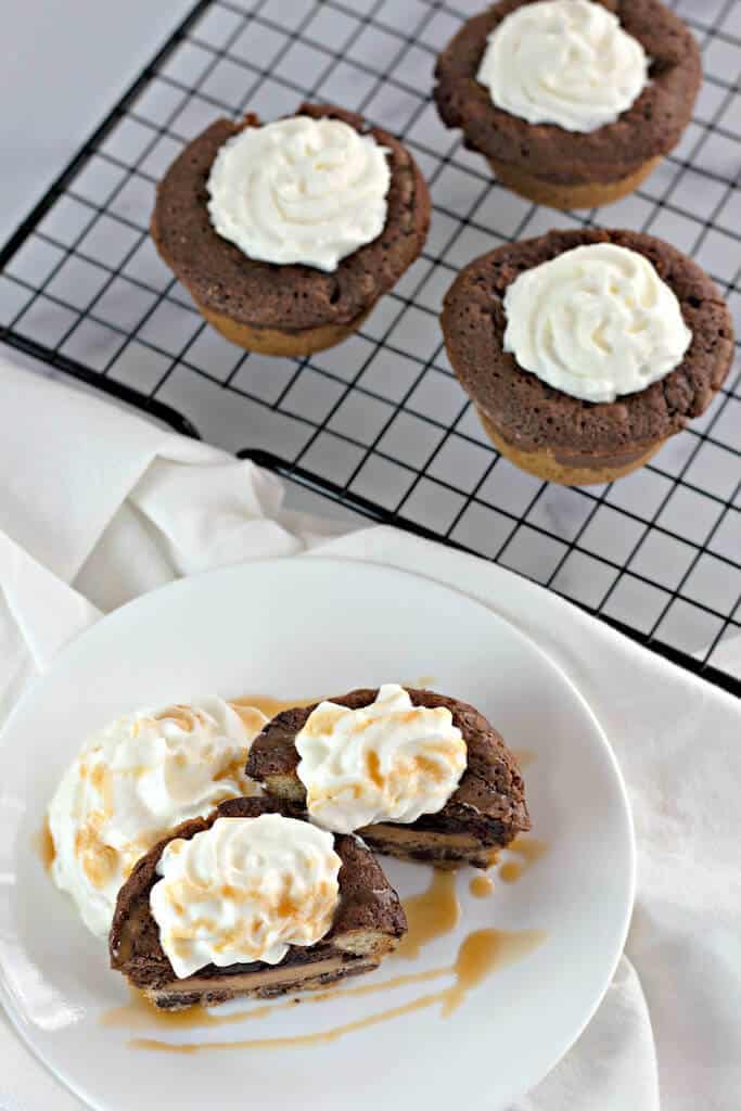 Peanut Butter Cup Stuffed Brookies Reese's Brookie Cups