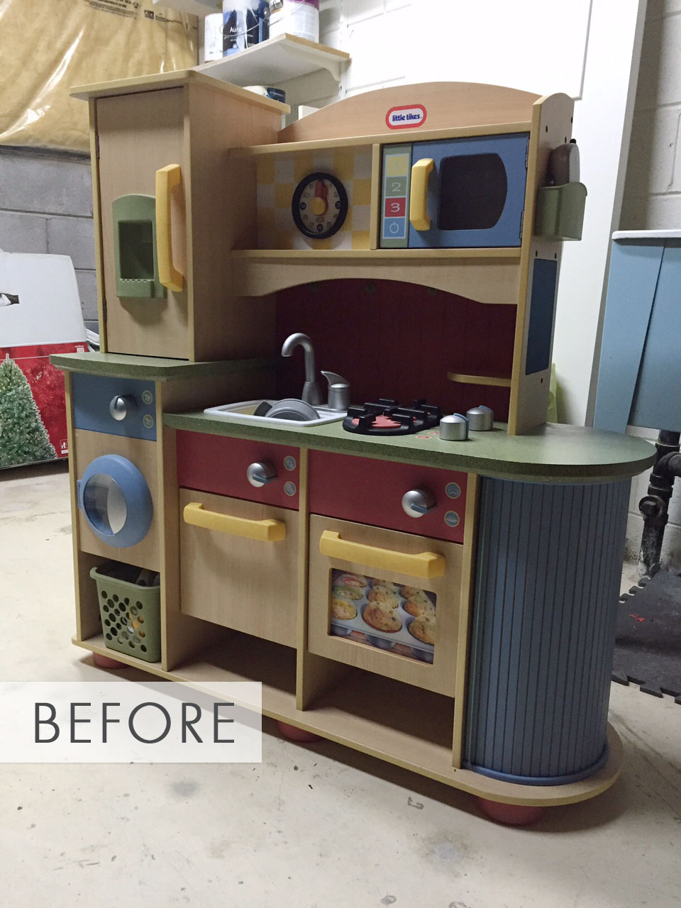 play kitchen makeover wellingtonandgrey