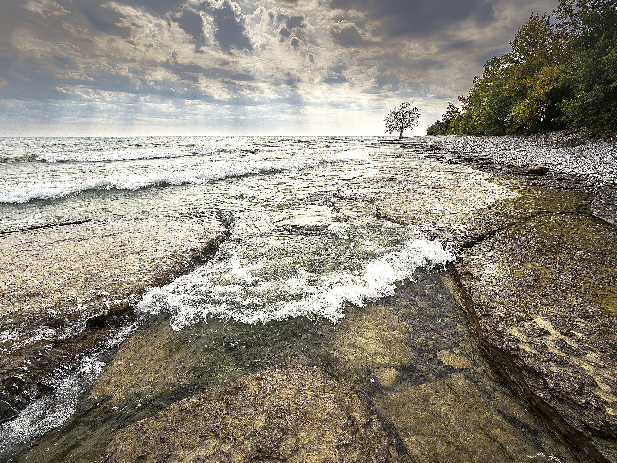 Early fall at Ostrander Point by Bert Jenkins The Times