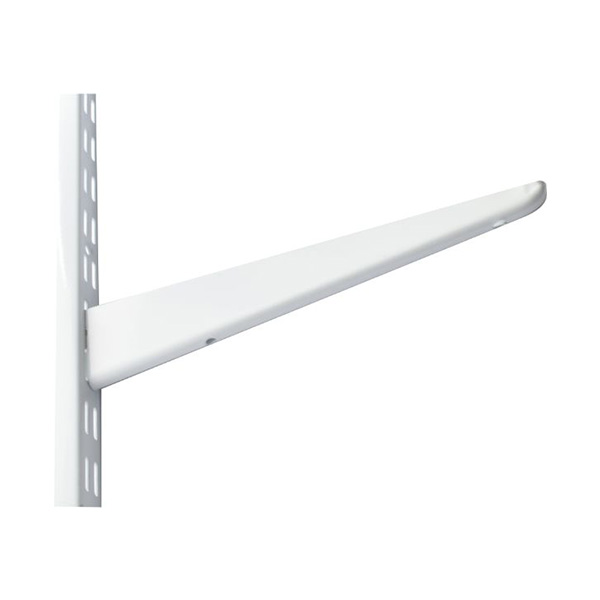 Shelving Bracket for TwinSlot Shelving System 370mm Length White