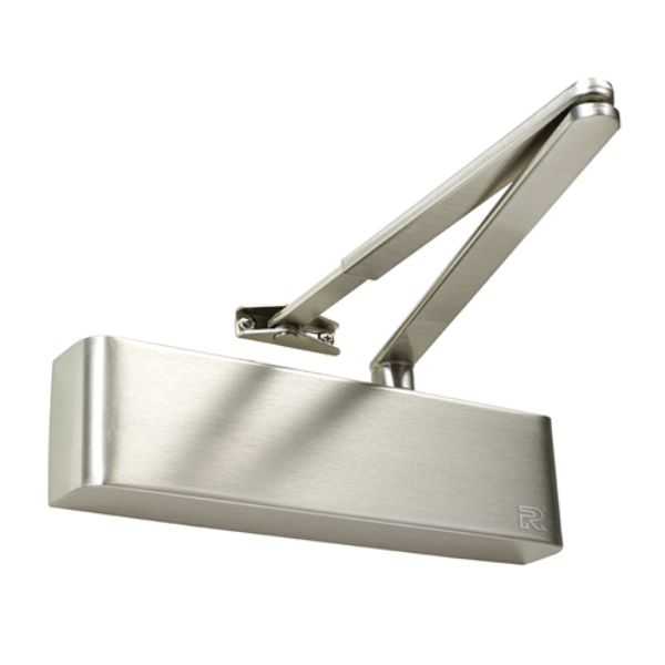 EN25 Overhead Door Closer Backcheck Delayed Action Stainless