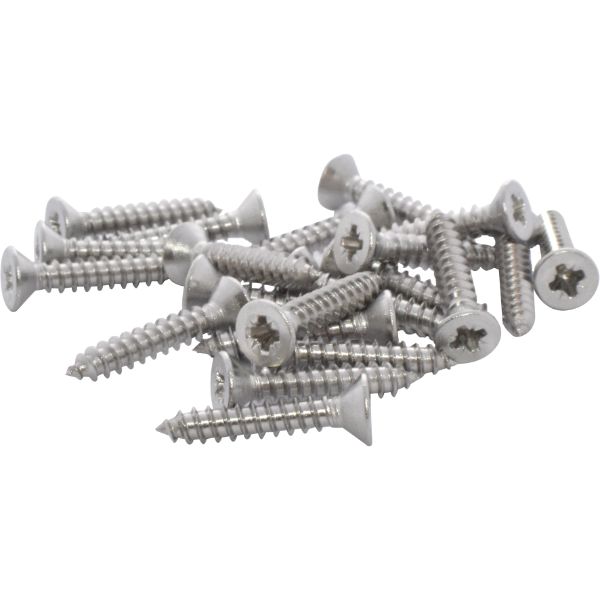 Satin Stainless Steel Screws Kick/Push Plate Pack 200 Welling UK