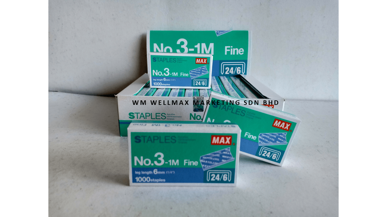MAX NO.3 STAPLES 24/6 (20's) Wellmax