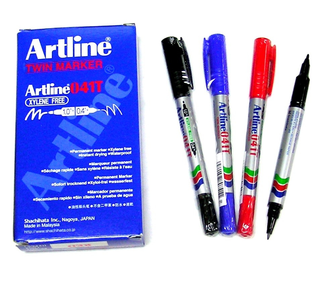ARTLINE EK041T TWIN CAP PERMANENT MARKER PEN Wellmax