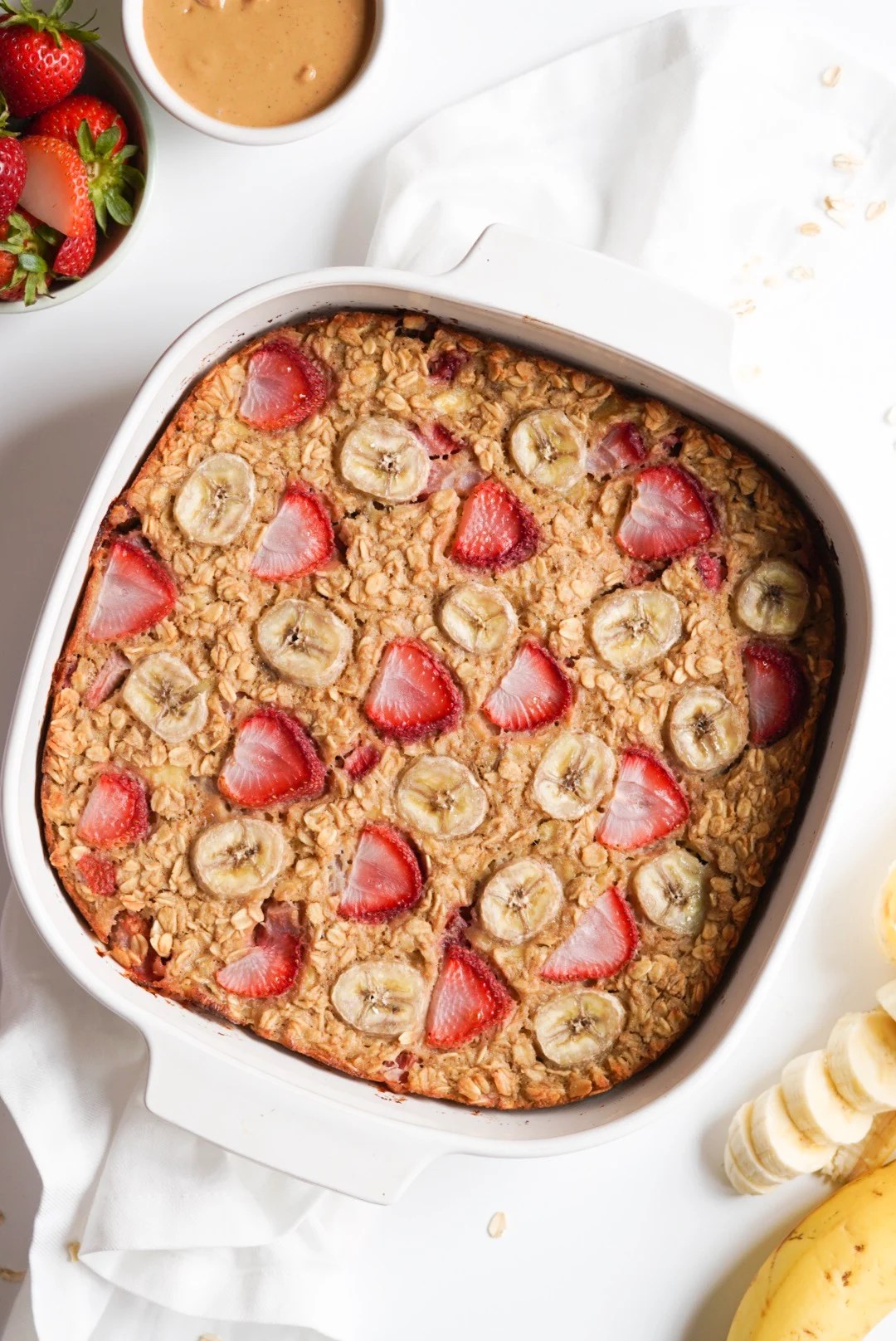 Strawberry Banana Baked Oatmeal Wellness by Kay