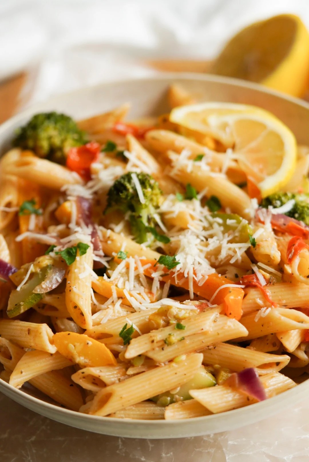 Healthy Pasta Primavera Wellness by Kay