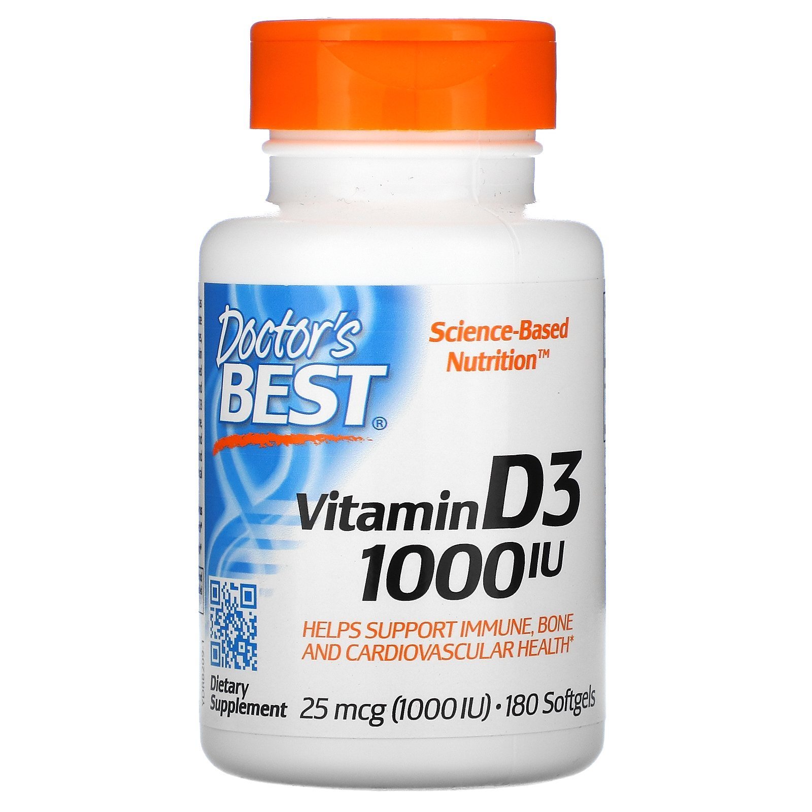 Doctor's Best, Vitamina D3, 25 mcg (1,000 IU) Wellnessere
