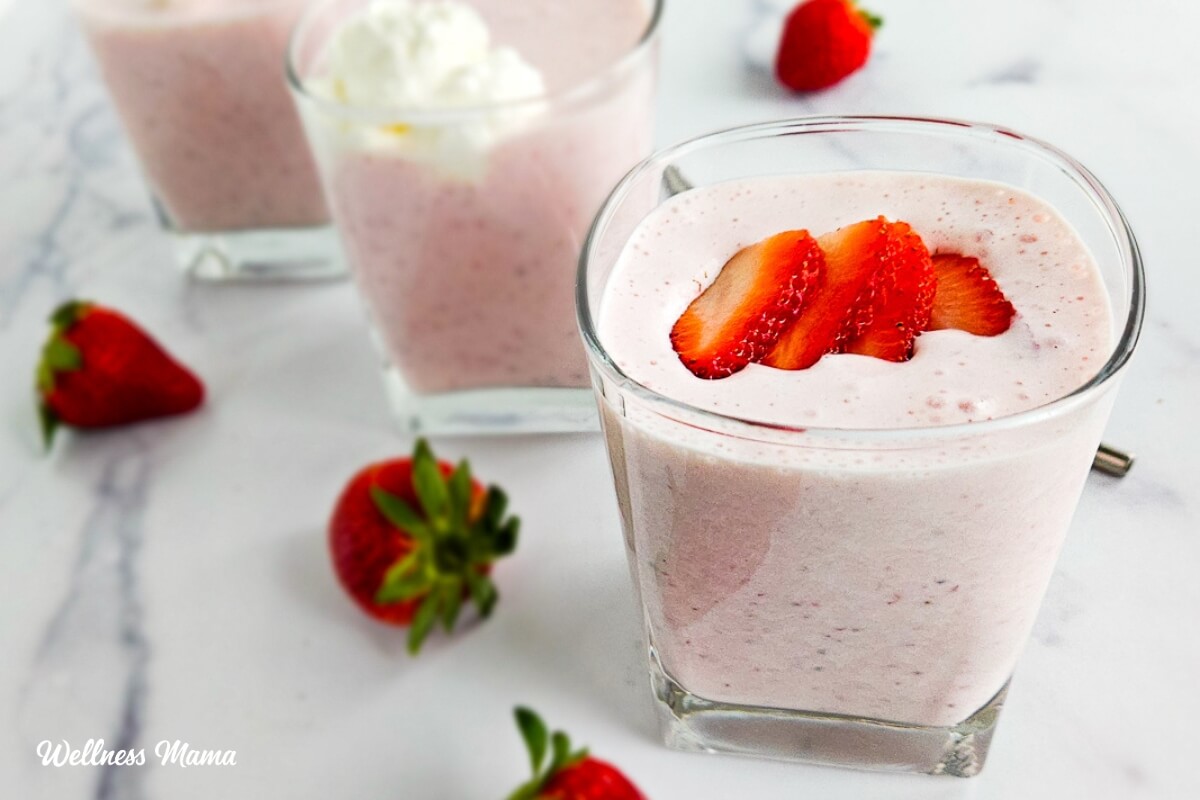Strawberry Cheesecake Smoothie Recipe Wellness Mama