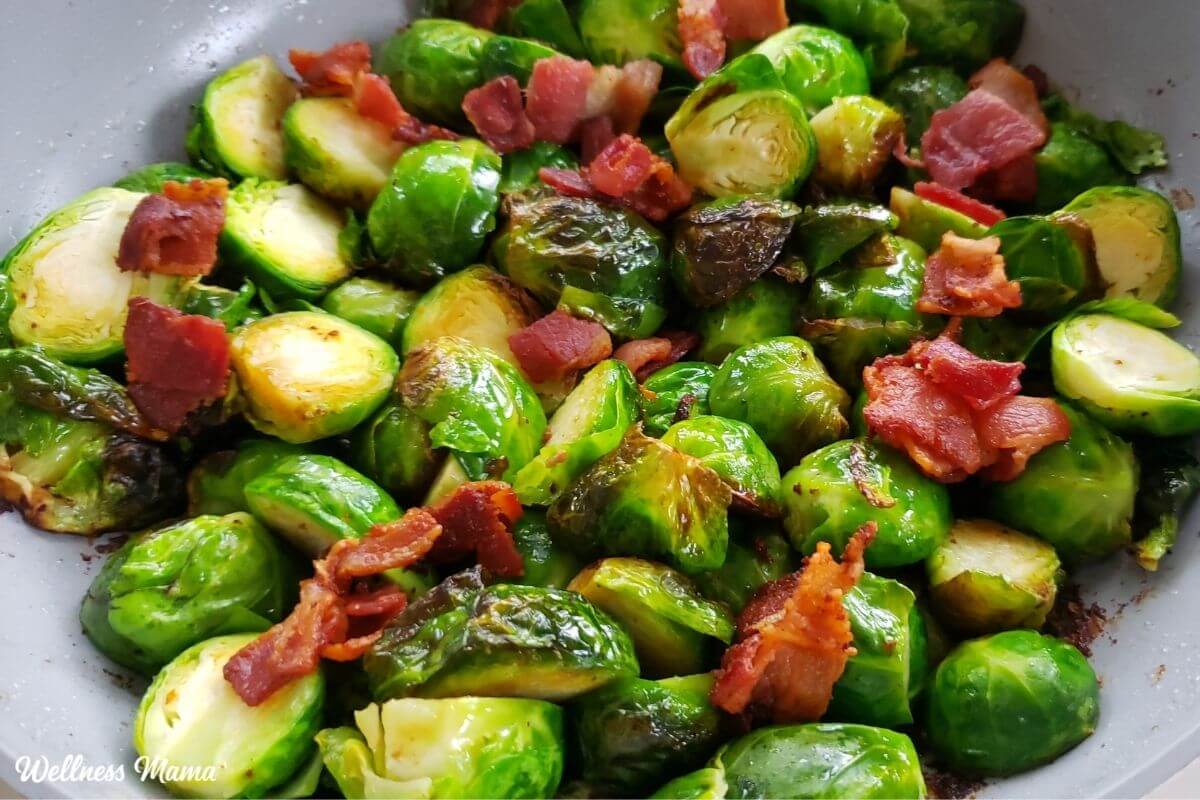 Roasted Brussels sprouts recipe Wellness Mama TheHealthGuild