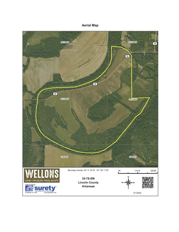 Bayou Bartholomew Farm Wellons Land