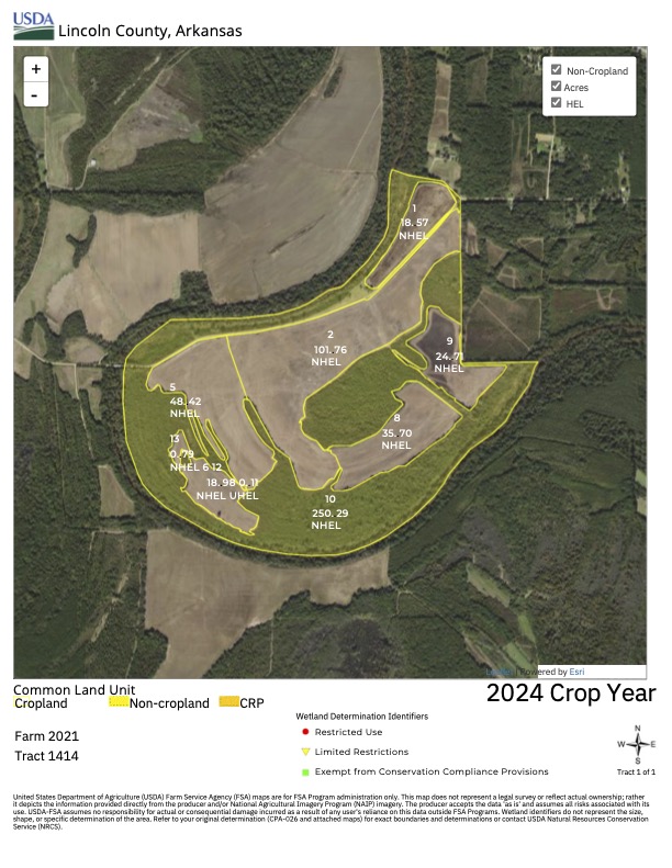 Bayou Bartholomew Farm Wellons Land