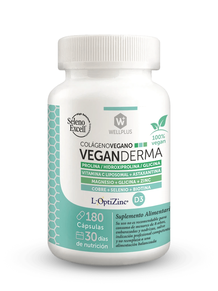 Vegan Derma 180 cápsulas Wellplus
