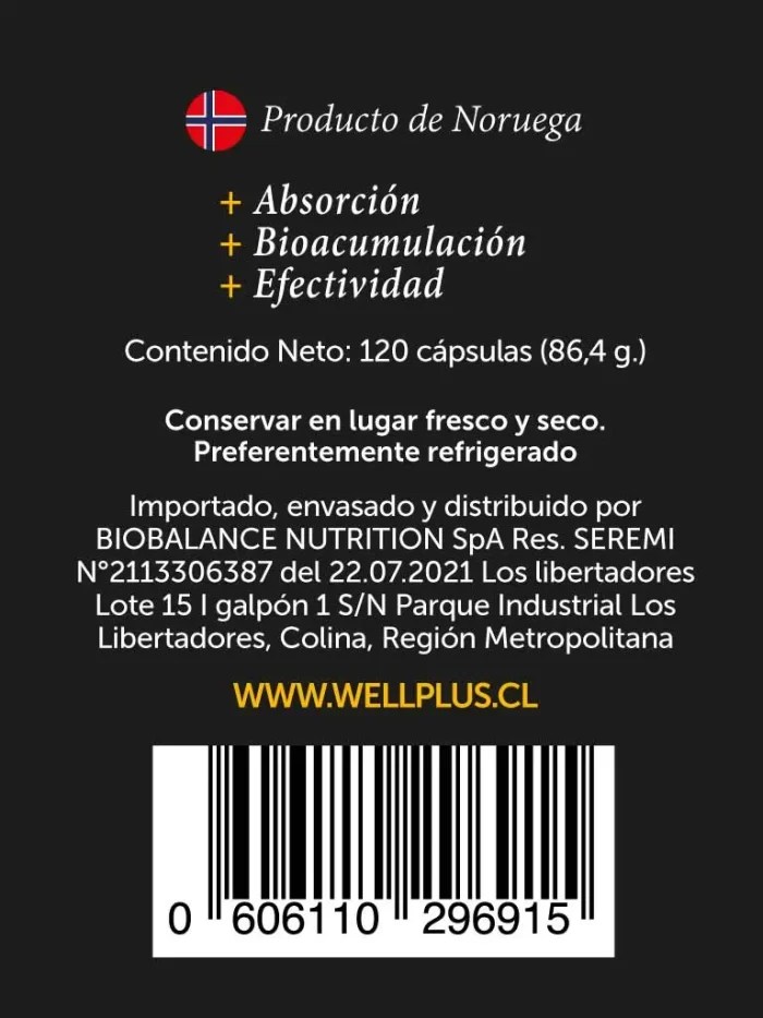 Omega Plus 670 mg 120 Cápsulas Wellplus