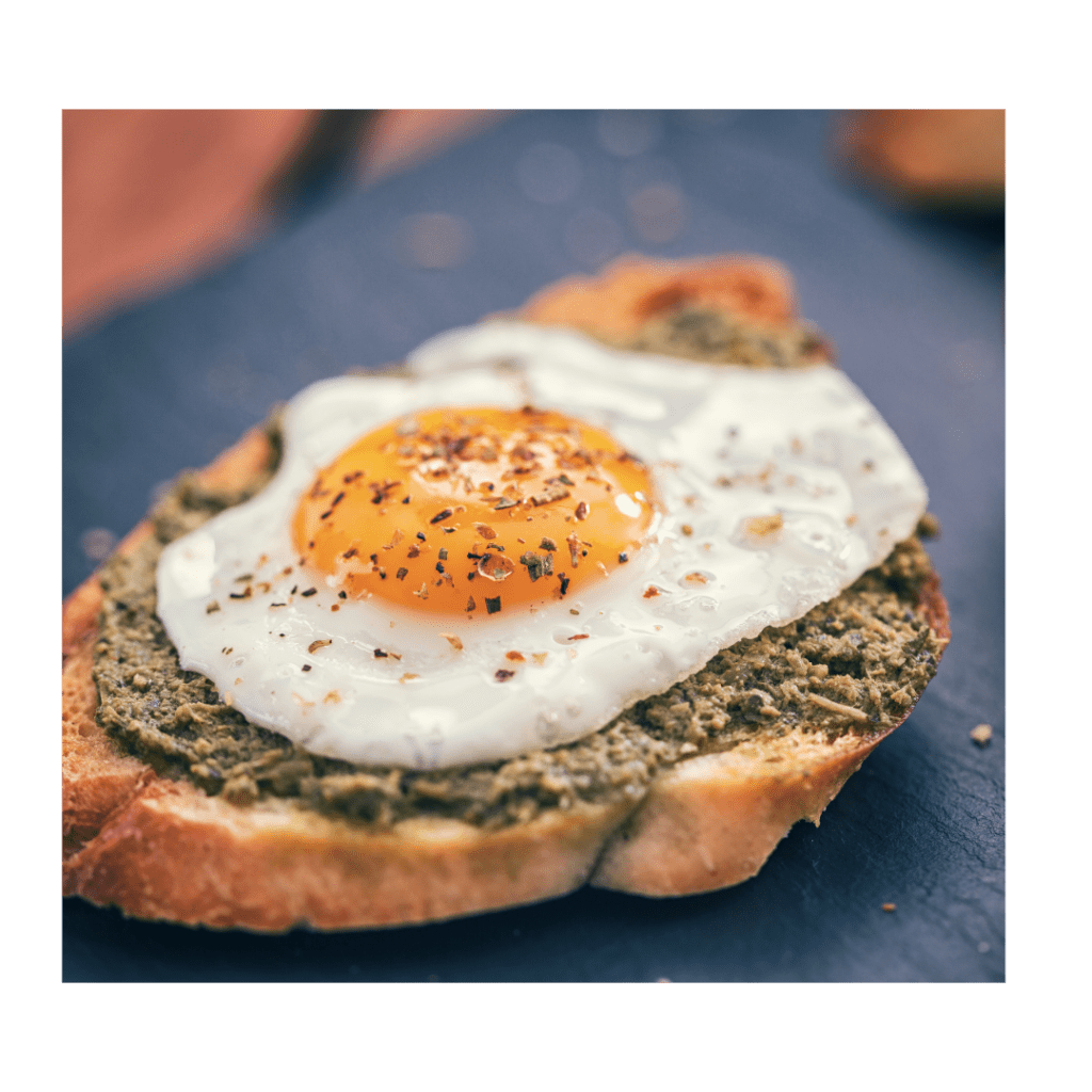Pesto Eggs on Toast Wellpower Method