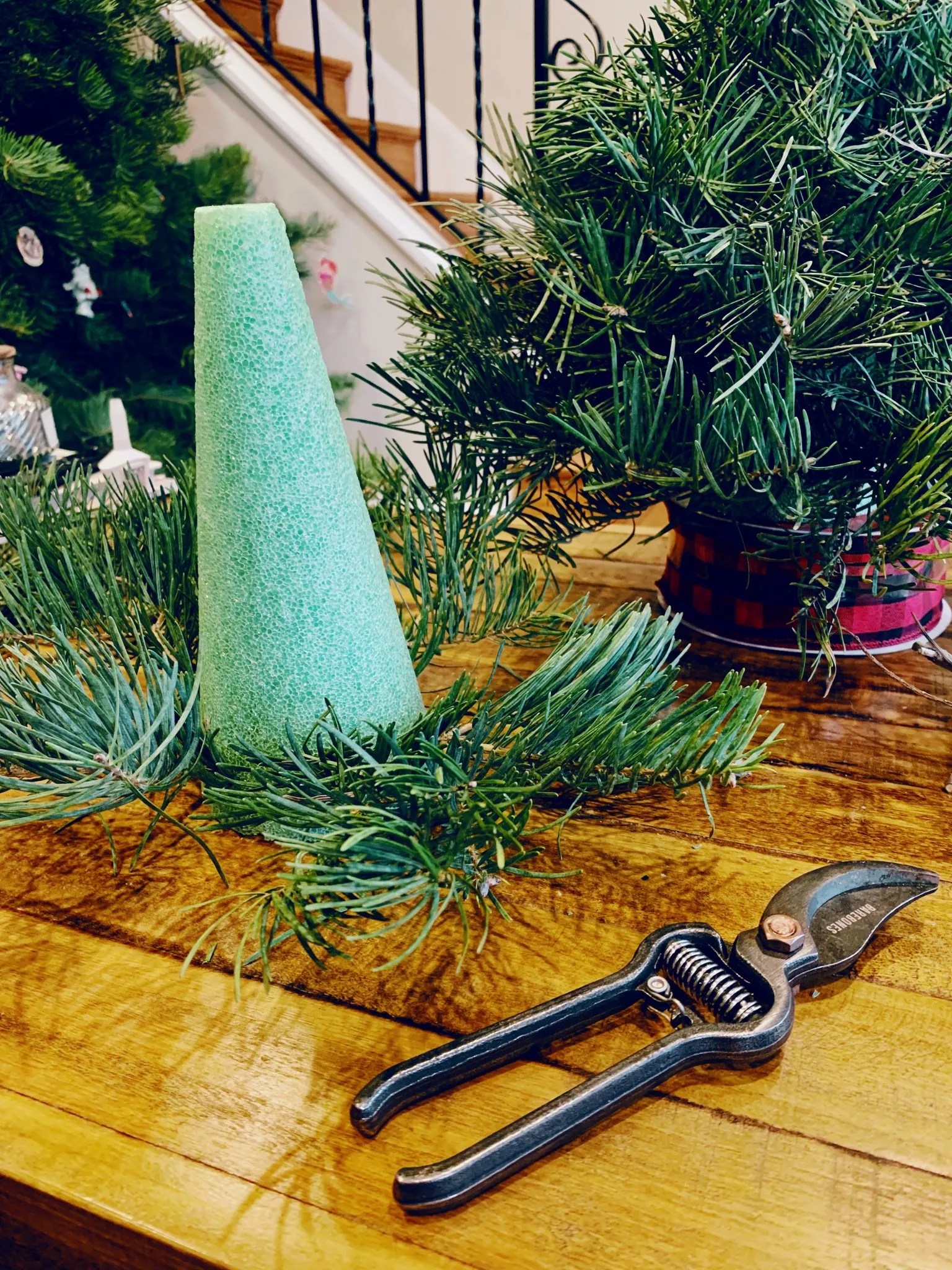 Diy Mini Christmas Tree Well She Tried