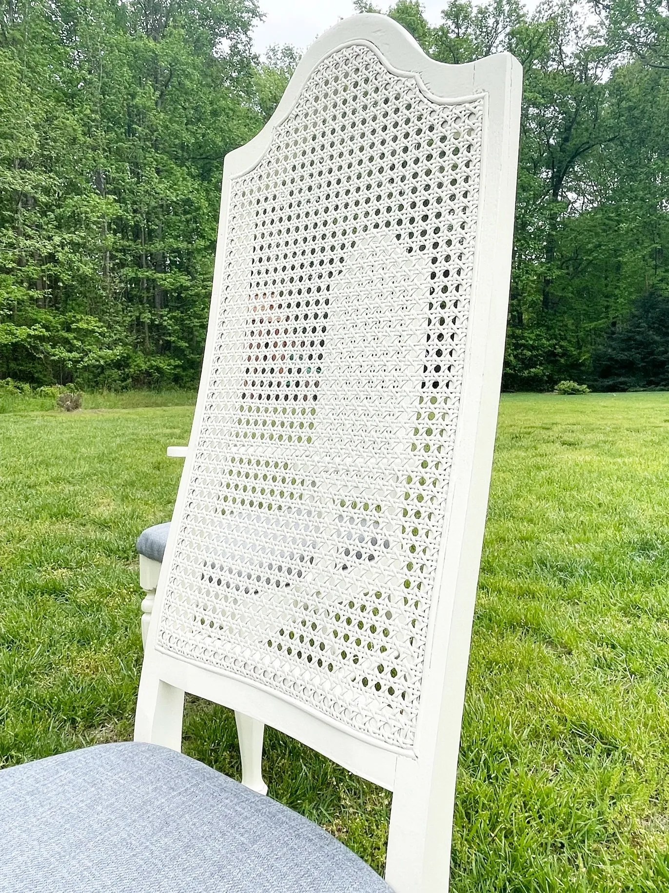 How to Paint Cane Furniture Well She Tried