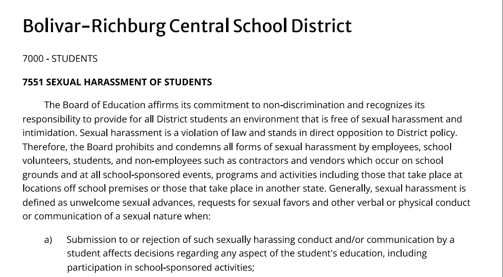 BolivarRichburg Central School responds to questions, provides full