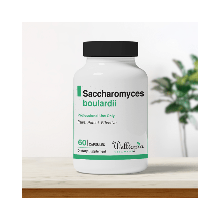 Saccharomyces Boulardii 60 Capsules Welltopia Vitamins & Supplement