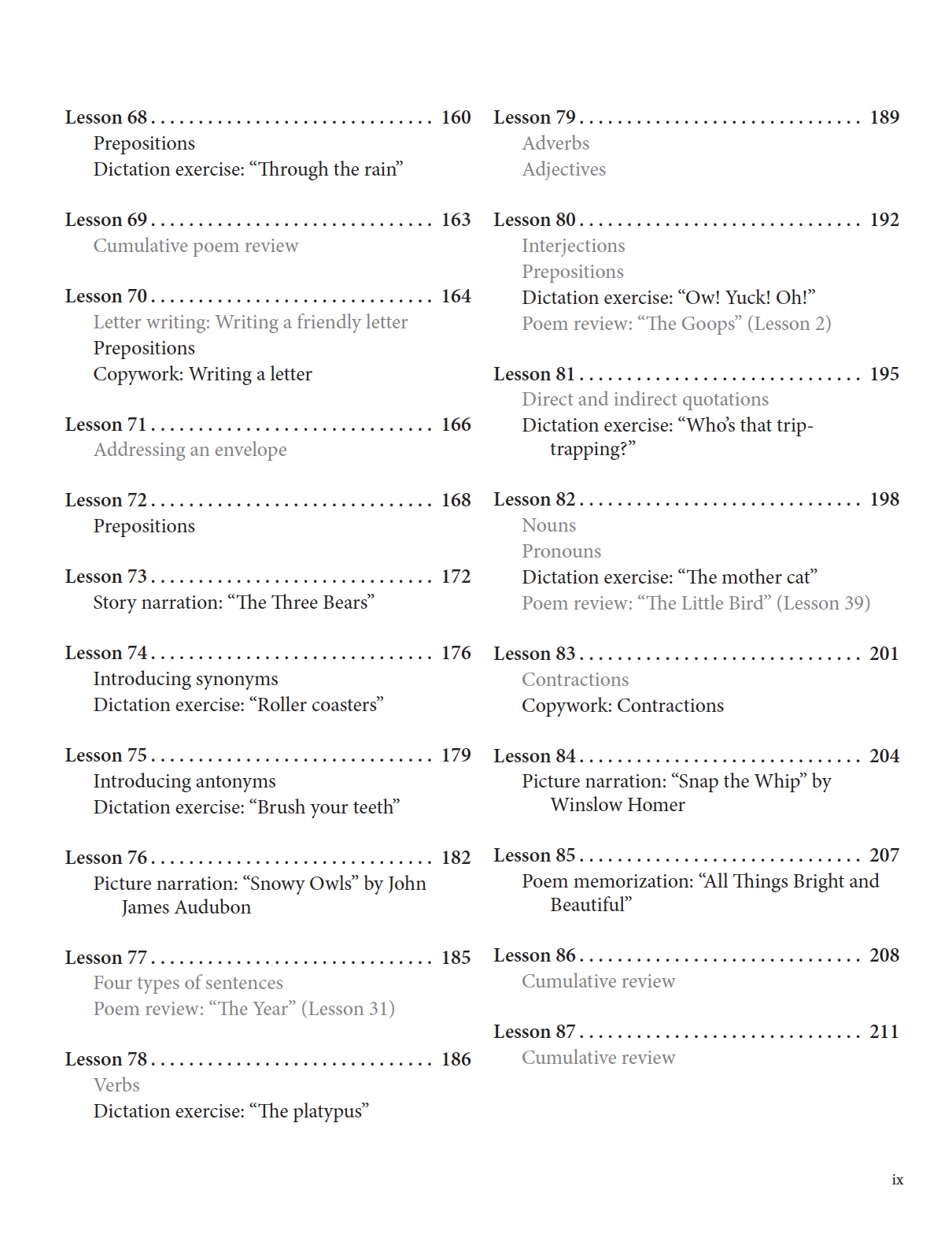 First Language Lessons Level 2 WellTrained Mind First Language Lessons Level 2 WellTrained Mind