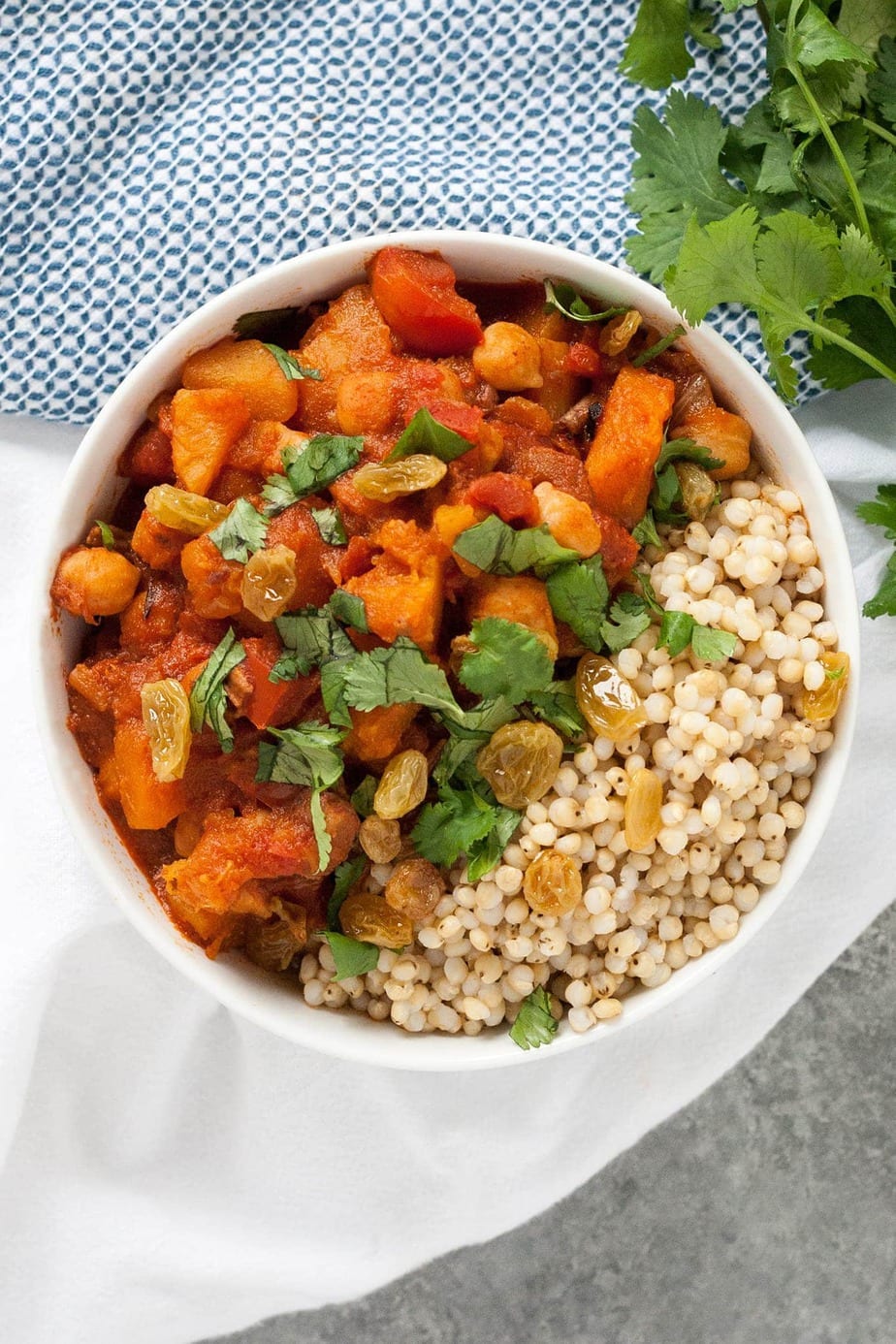 Moroccan Winter Squash and Chickpea Tagine (Instant Pot, Glutenfree