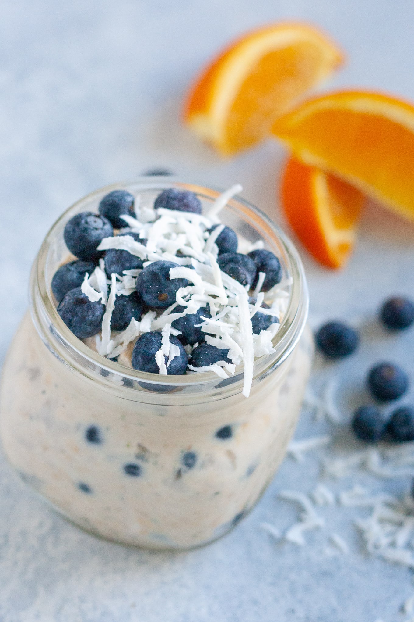 Breakfast in a Jar Overnight Muesli with Blueberries Recipe Well Vegan