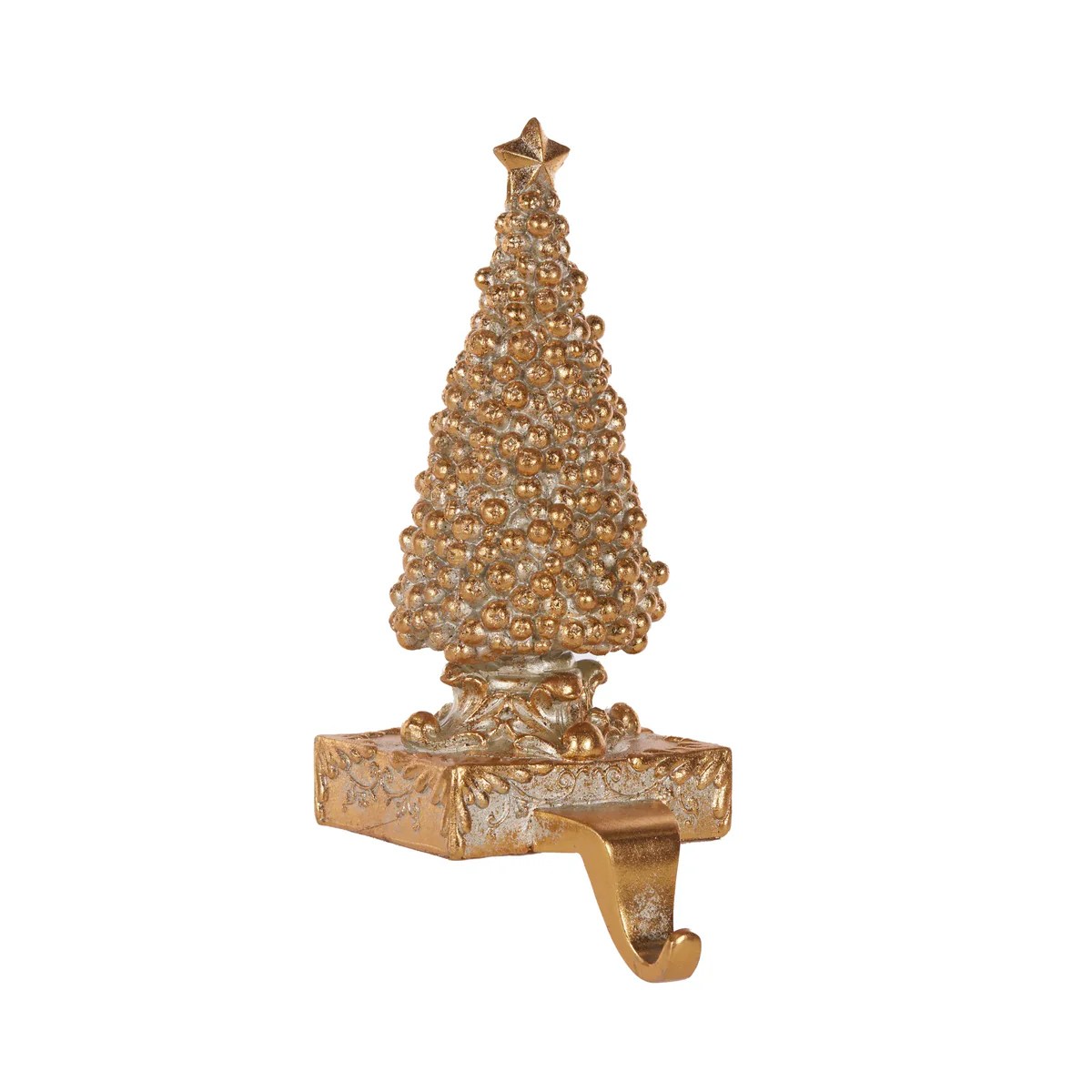 Gold Tree Stocking Holder Well Versed Homes