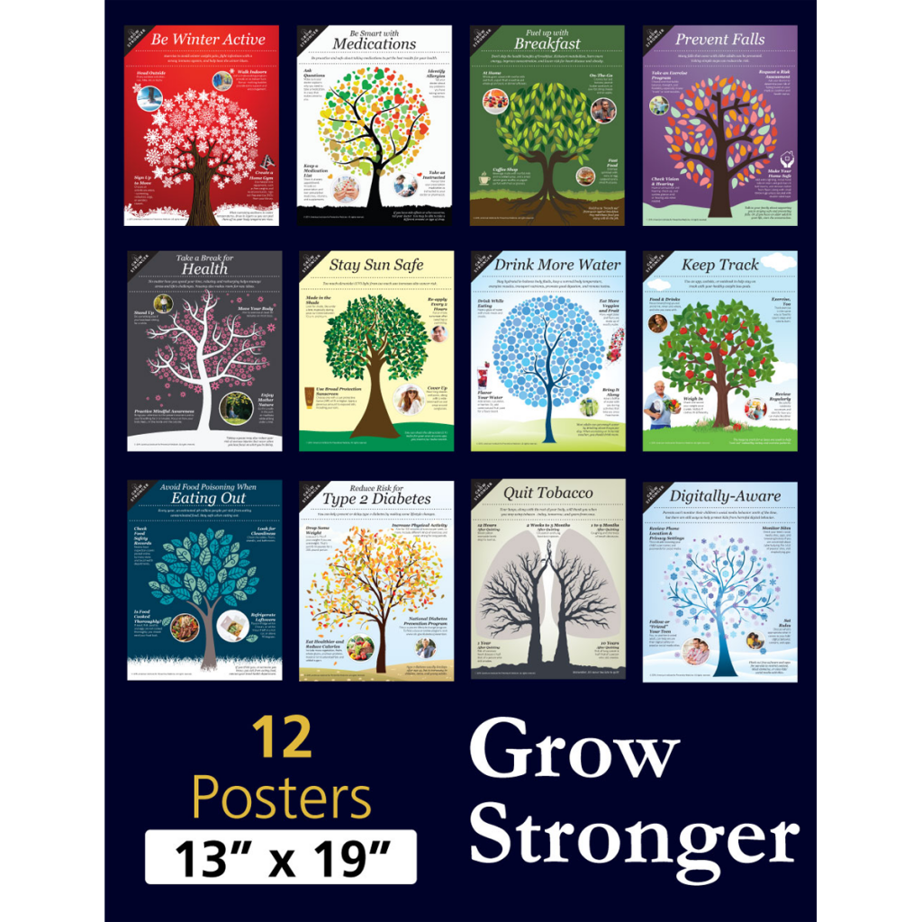 Set of 12 Grow Stronger Well Warehouse