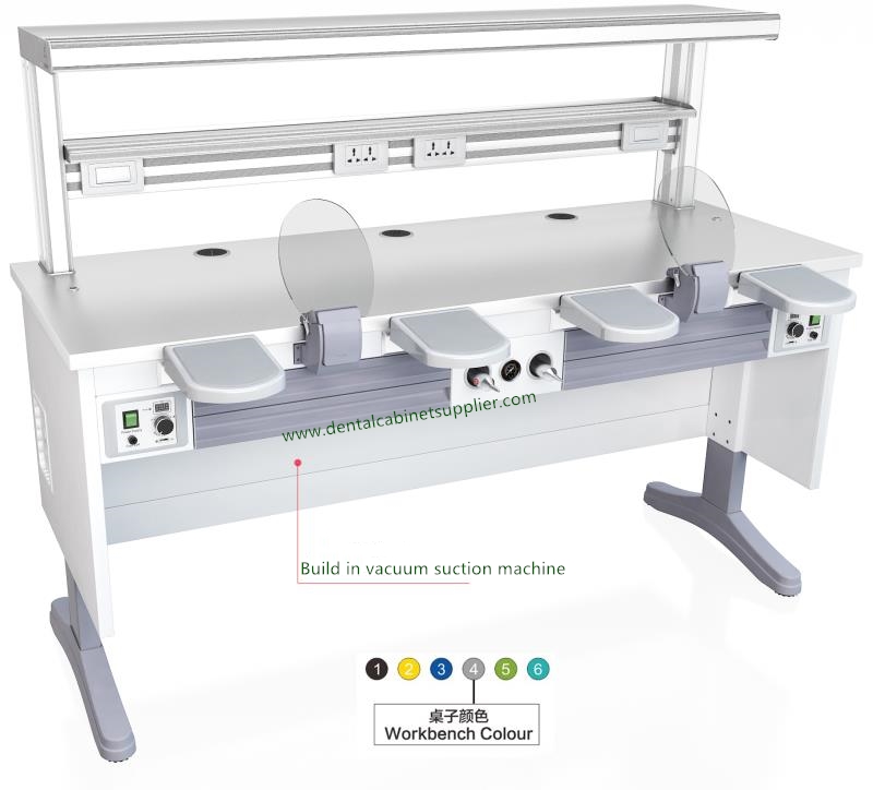 WWGDS160 Dental Laboratory Table Workbench WELLWILLGROUP DENTAL SUPPLY