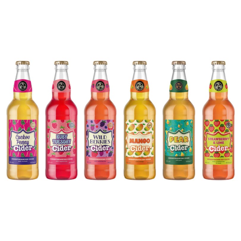 Mixed Fruit Cider Box 12 x 500ml bottles We Love Cider