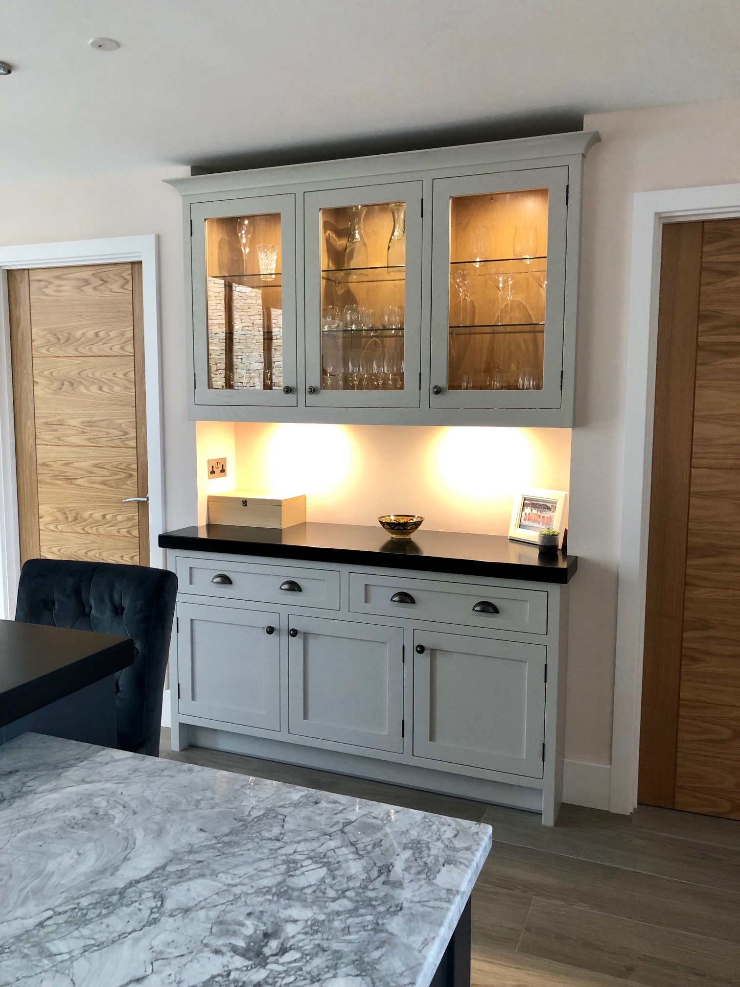 Painted Kitchen Cirencester Mark Stone's Welsh Kitchens bespoke