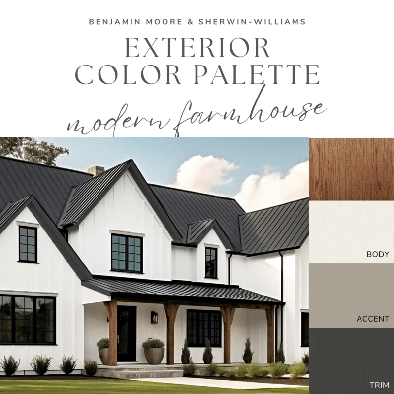 Exterior Color Palette Modern Farmhouse Welsh Design Studio