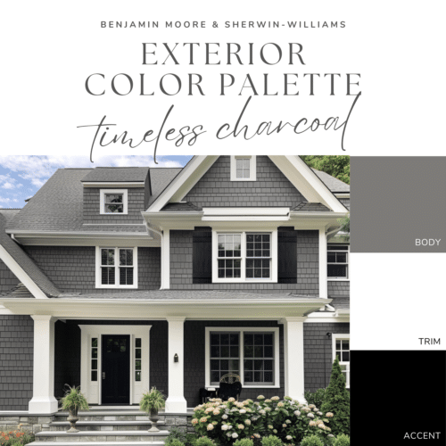 Exterior Color Palette Timeless Charcoal Welsh Design Studio