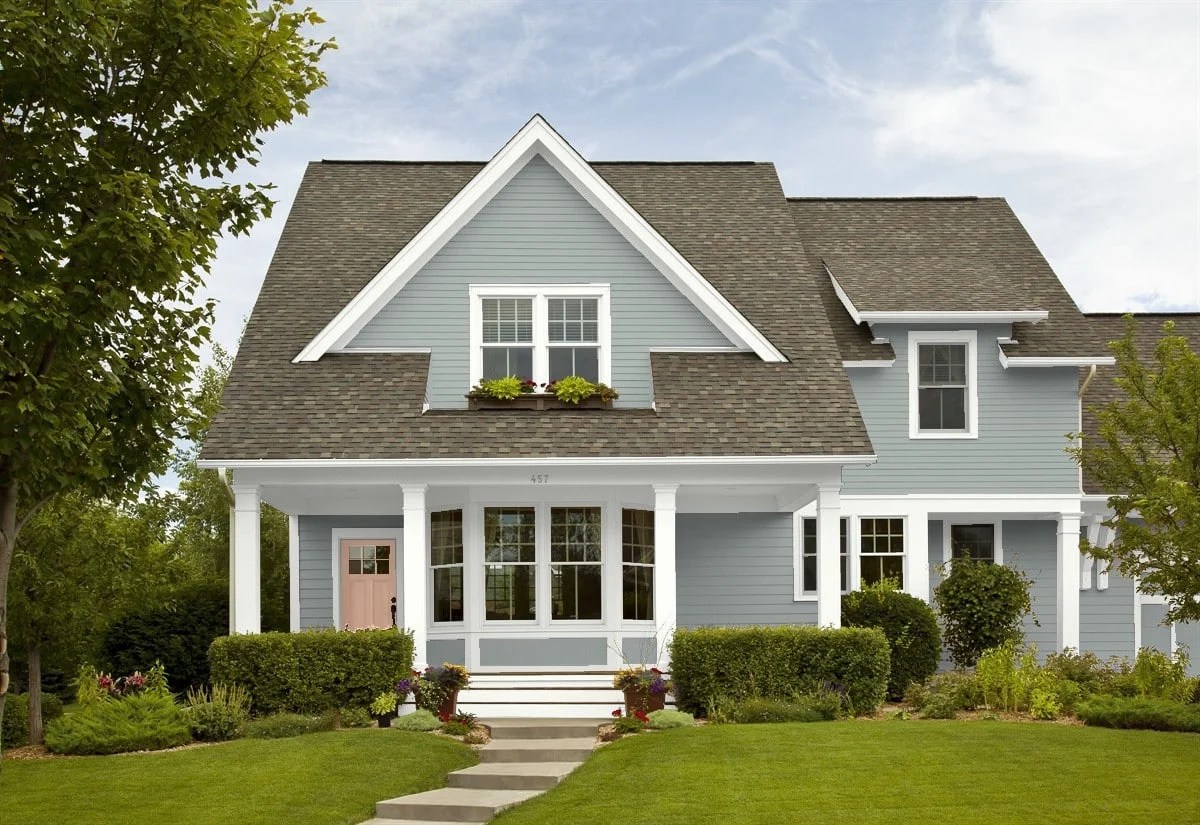 Benjamin Moore Light Gray Exterior Paint Shelly Lighting