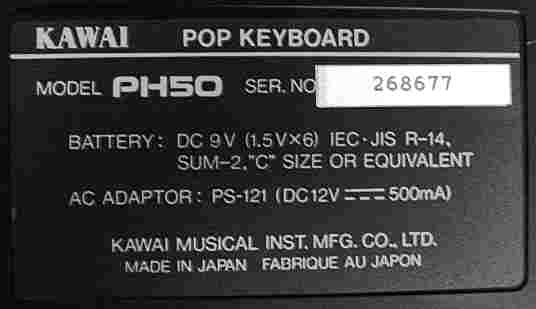 Kawai - Pop Keyboard PH50