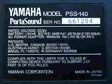 Yamaha PSS-140