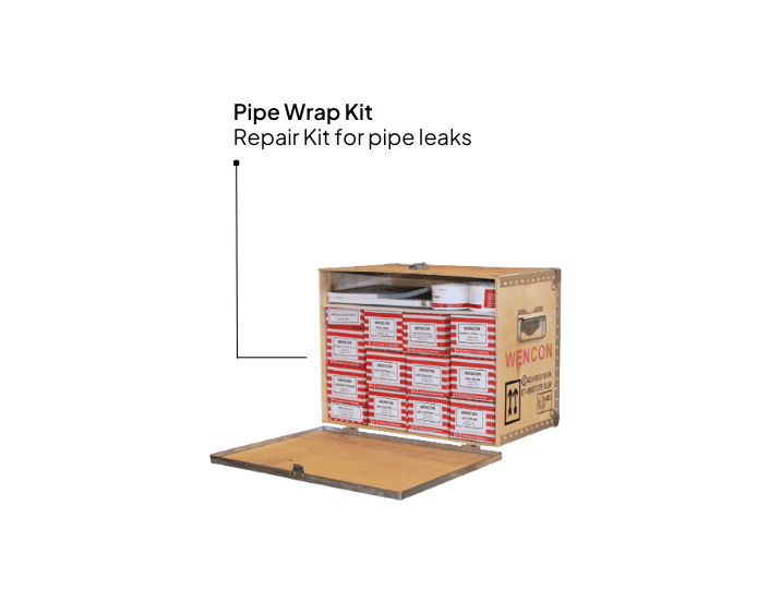 Marine Epoxy repair kit Pipe Wrap Kit from Wencon