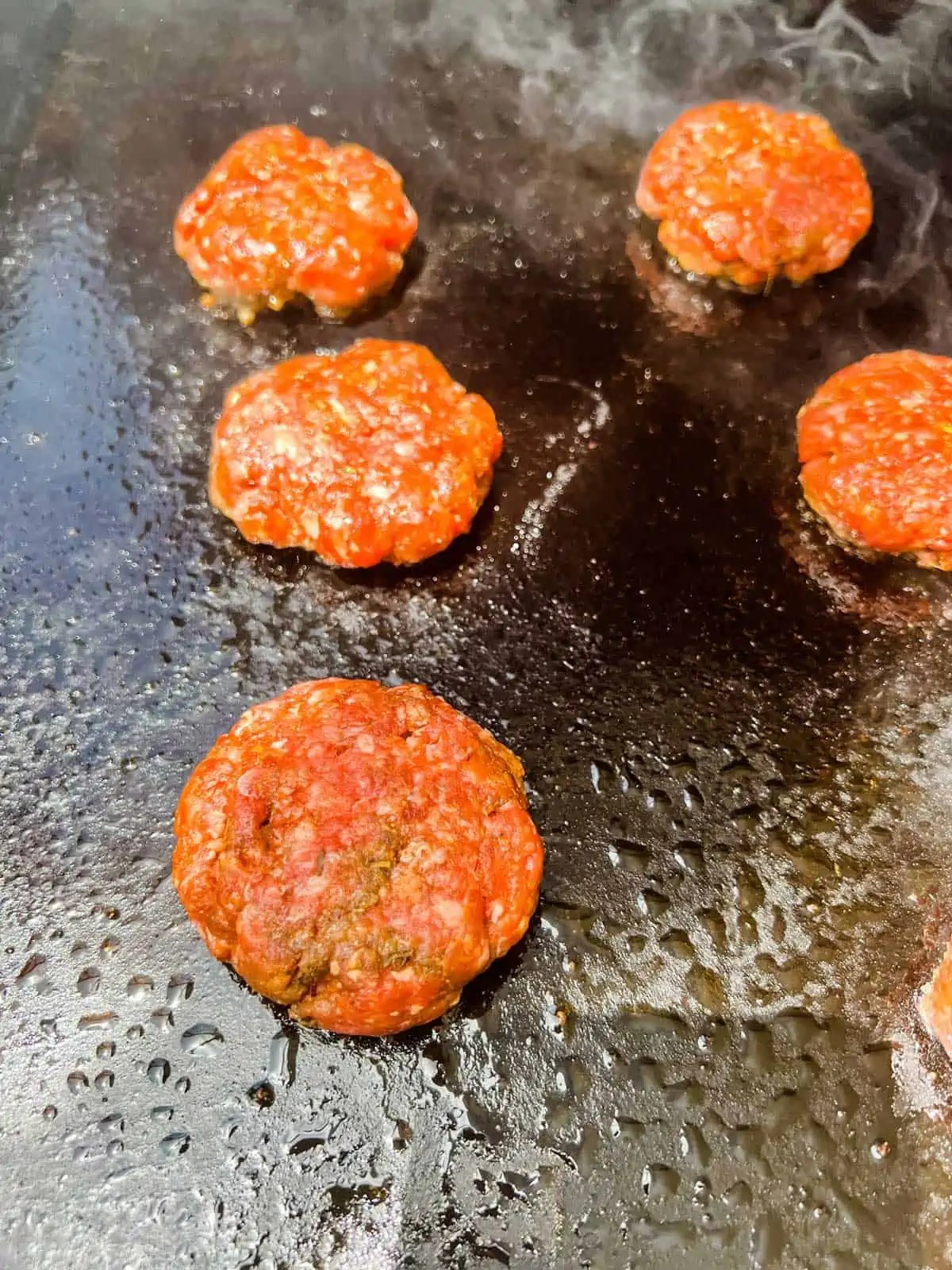 Skillet Ground Beef Breakfast Sausage (or Blackstone Griddle) Wendy