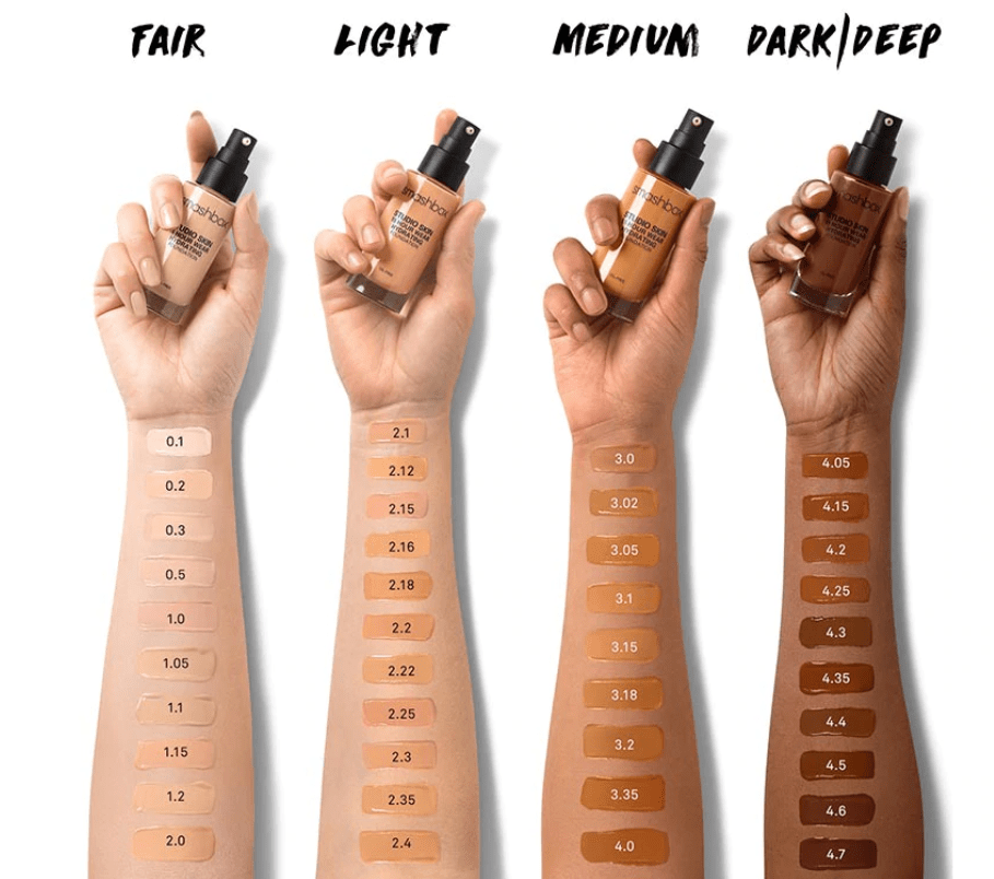 Foundation Brands with Best Colour Ranges Inclusive Shades Collections