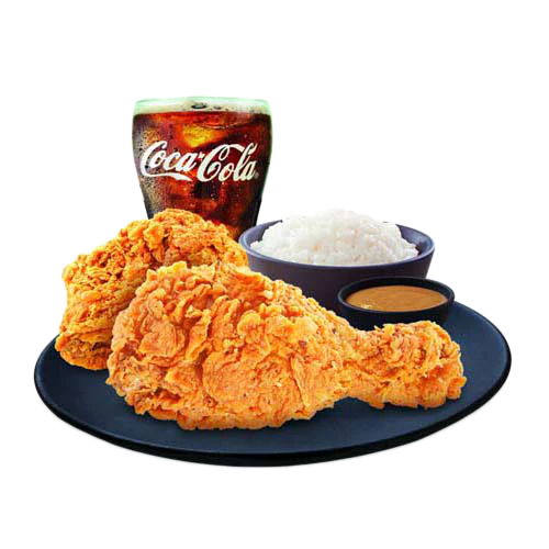 2pc Fried Chicken With Rice Wendy's Philippines