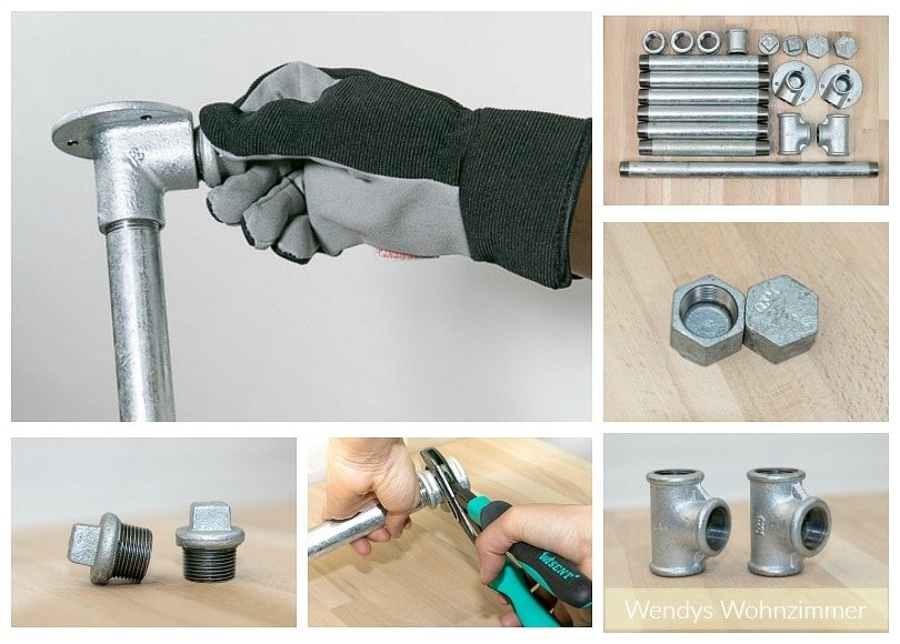 Aus Rohren Möbel bauen Tisch mit Rohren * DIY Anleitung