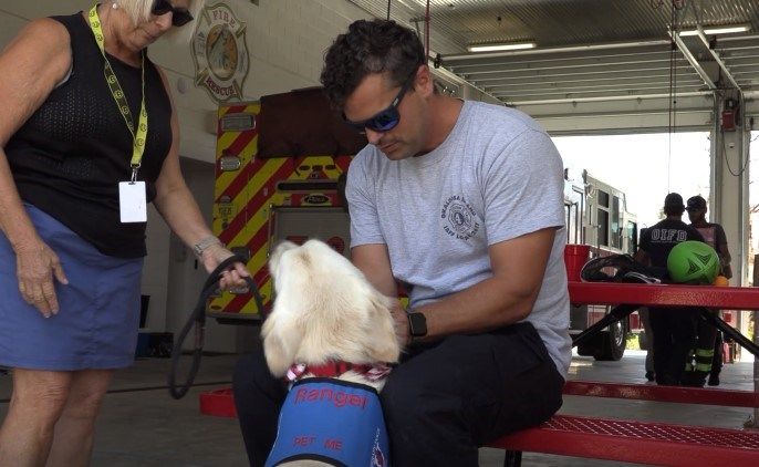 Therapy Dogs Help Southwest Florida First Responders, Hurricane Victims