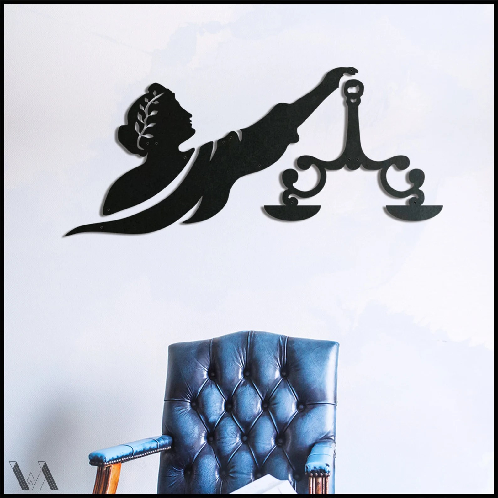 Décoration de d'Avocats Thémis en Bois Wepic