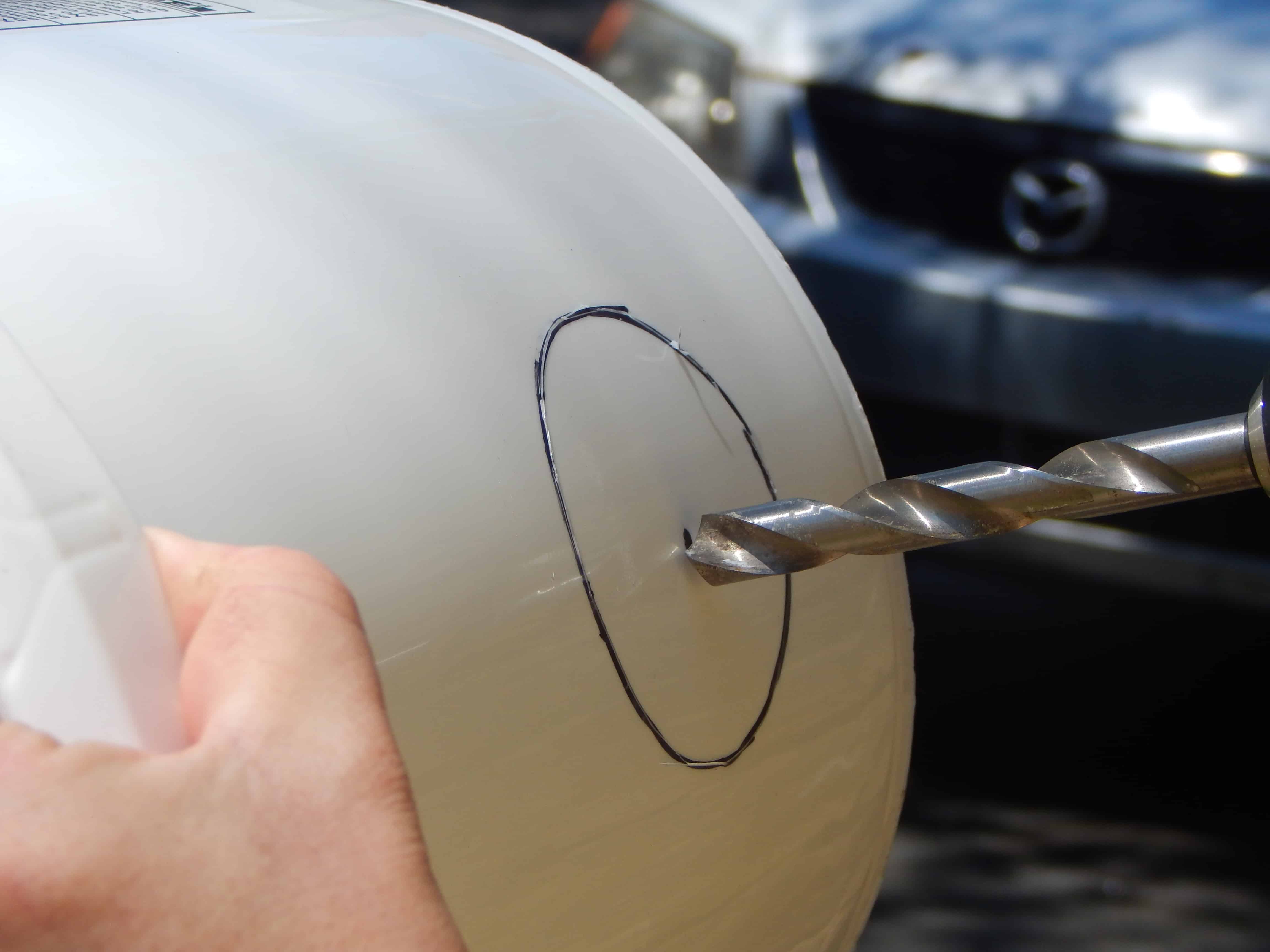 DIY Bucket Chicken Feeder (from a 5 gallon bucket!)