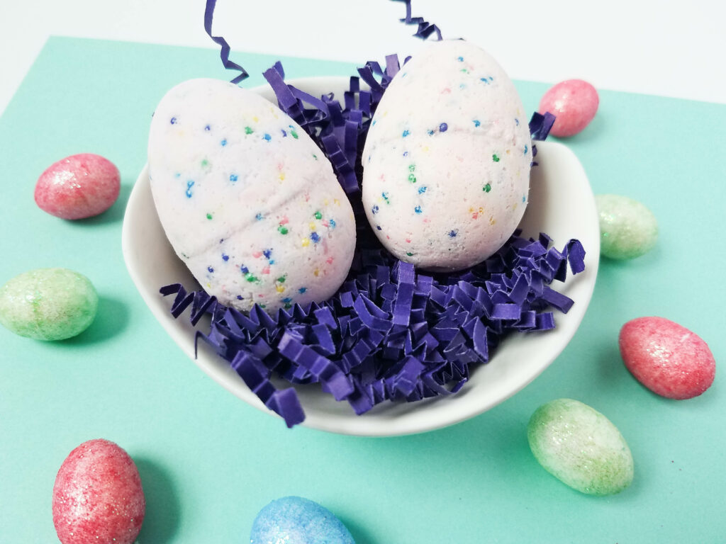 DIY Easter Egg Bath Bombs Far From Normal