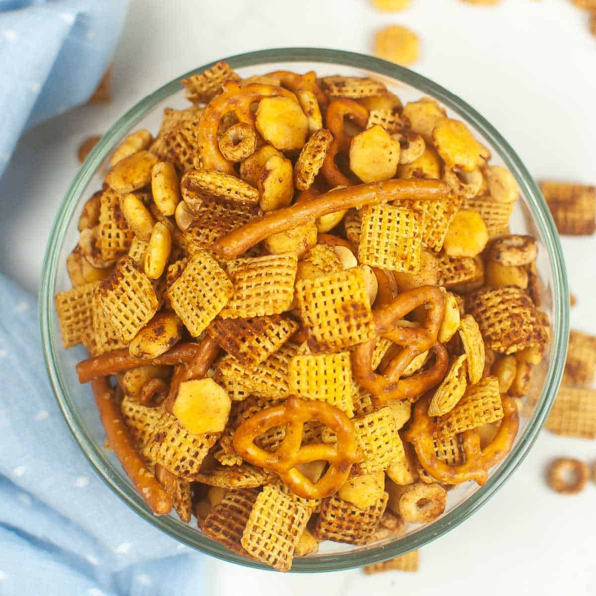 Air Fryer Chex Mix Recipe Far From Normal