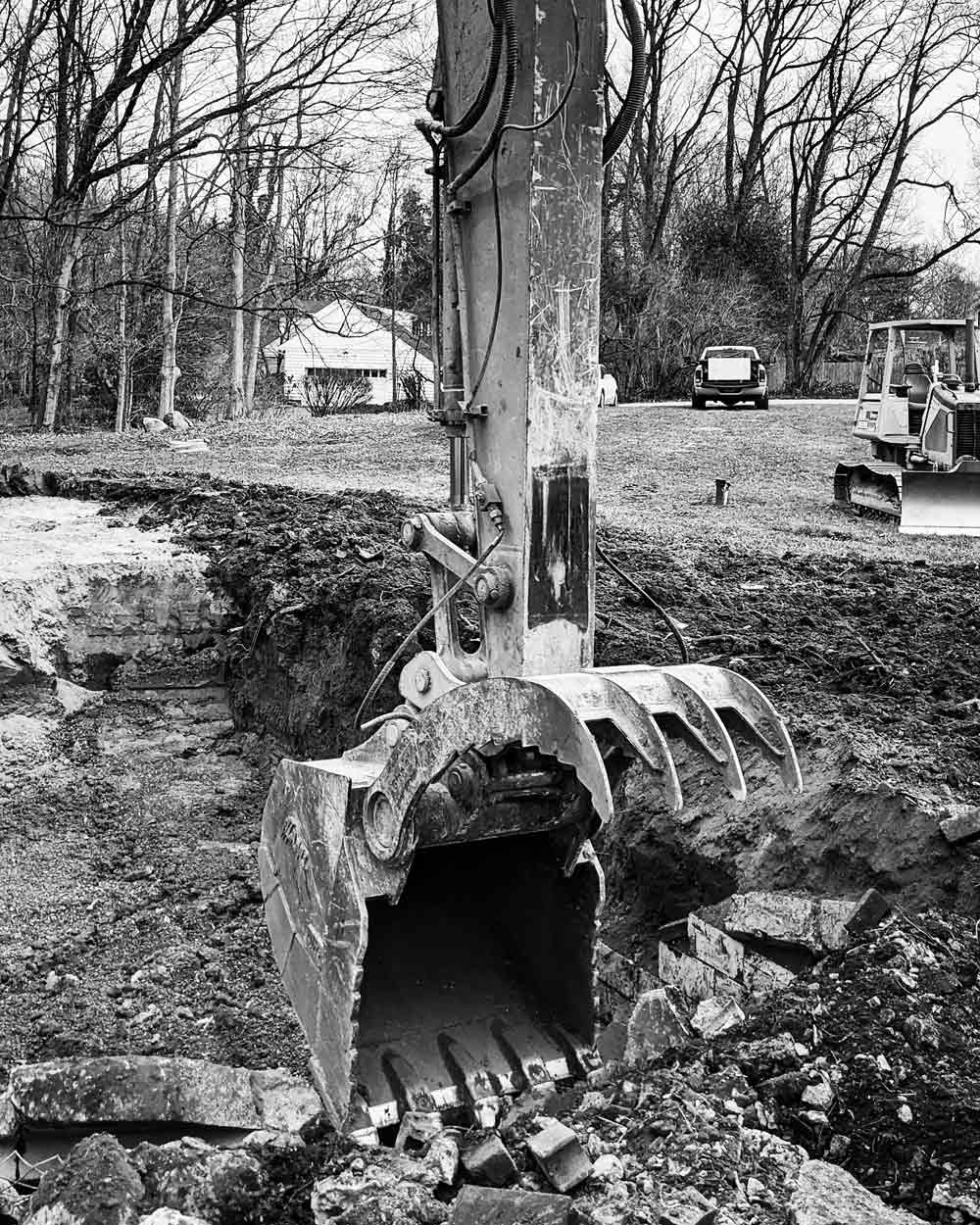 Make Way for New Brick Modern House near Neighborhood WERK