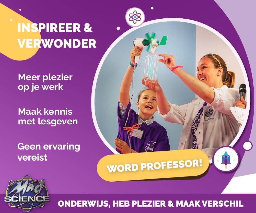 Werken bij Mad Science