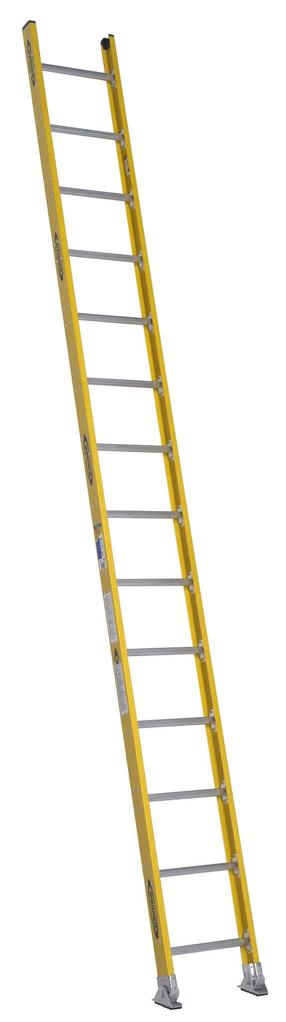 Werner Glidesafe 28 Fiberglass Extension Ladder (27 Reach, 53 OFF